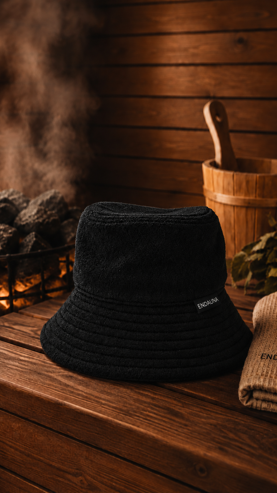 Endauna 100% Wool Sauna Hat
